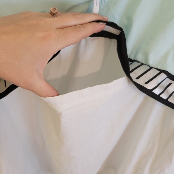 Puma White Mint Teal Windbreaker Pullover Jacket Sporty XS - Picture 6 of 9